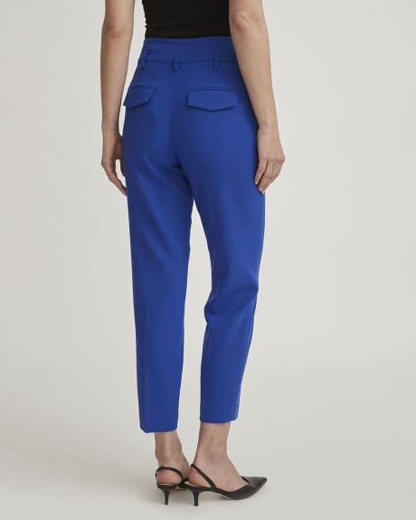 Pantalon Bleu Vif à Taille Haute et Cheville Fuselé - 28 "