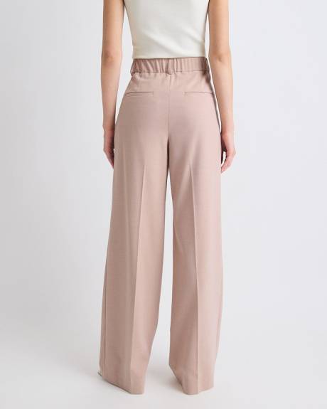 Pink Wide-Leg High-Rise Pant