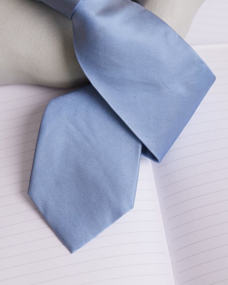 Cravate Régulière Unie Bleu Pâle