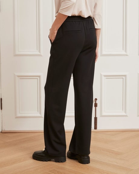High-Waisted Knitted Wide Pants - 31"