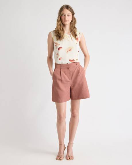 Blouse &agrave; Manches Tr&egrave;s Courtes et Col Rond