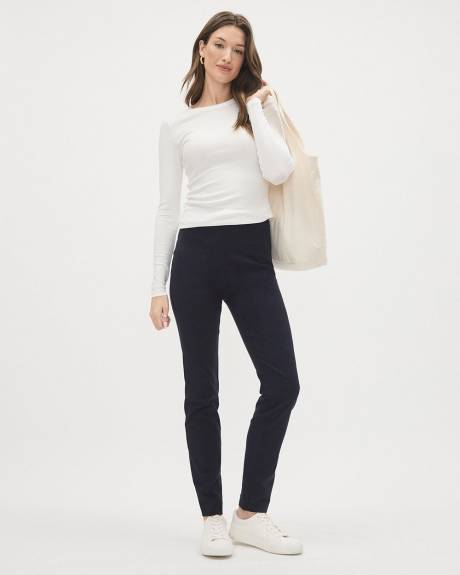 T-Shirt Ajust&eacute; &agrave; Manches Longues et Col Rond