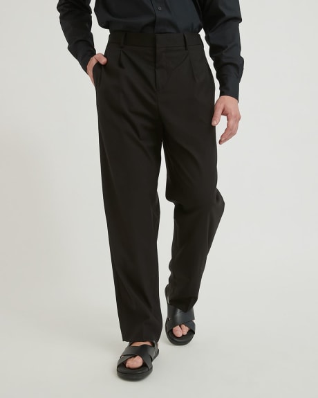 Gender-Neutral Pleated Leg Suit Pant - 29.5"