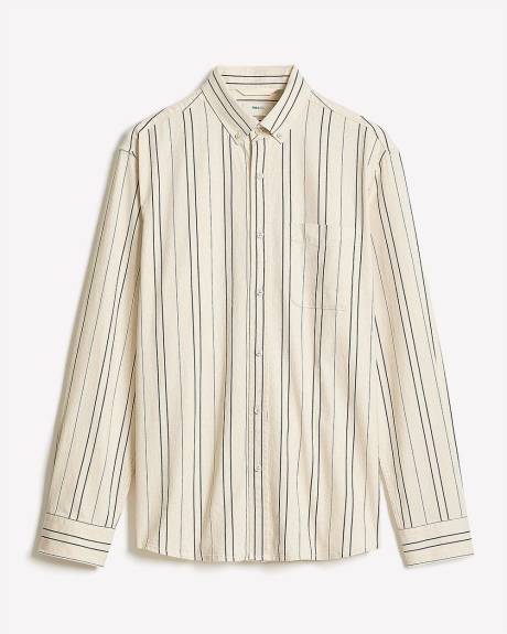 Chemise Ray&eacute;e &agrave; Manches Longues