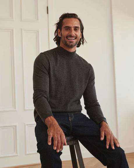 Essential Mock-Neck Sweater