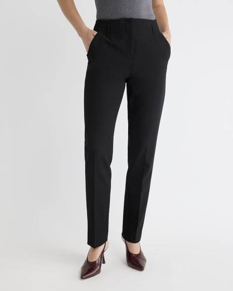 Pantalon Long à Jambe Étroite et Taille Haute
