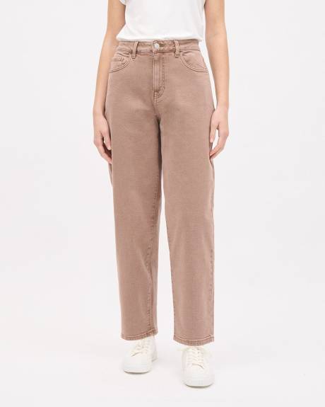 High-Rise Barrel Jeans