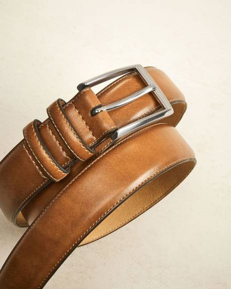 Double Loops Leather Belt