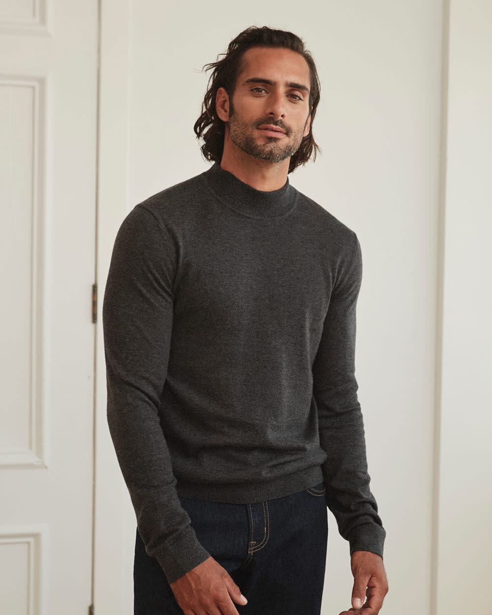 Essential Mock-Neck Sweater