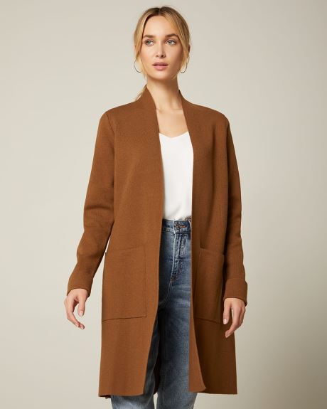 Open-front sweater coat