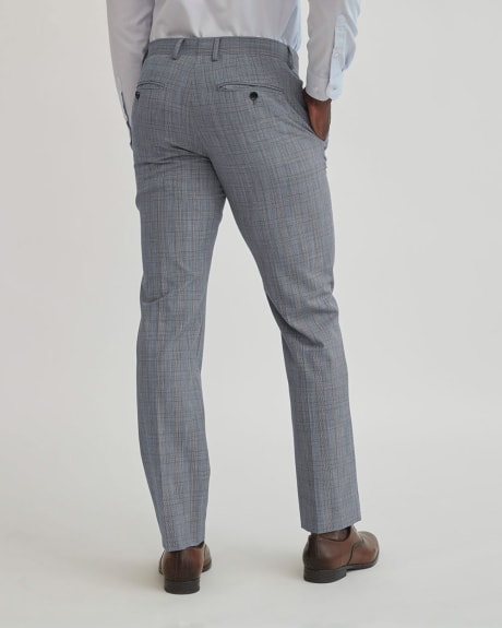 Tailored Fit Blue Checkered Suit Pant