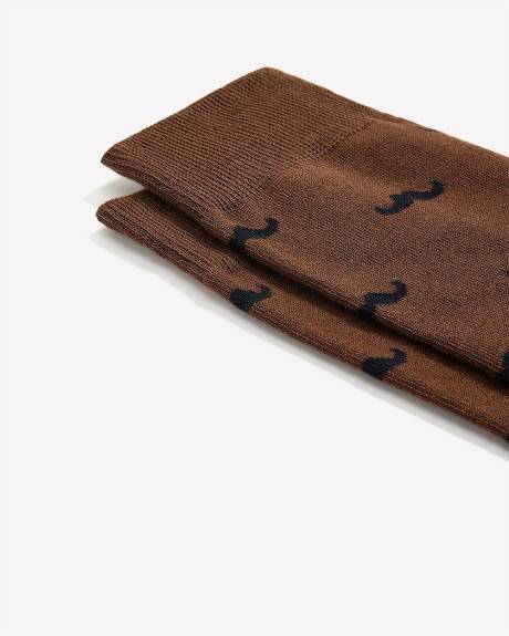 Bas avec Moustaches Movember