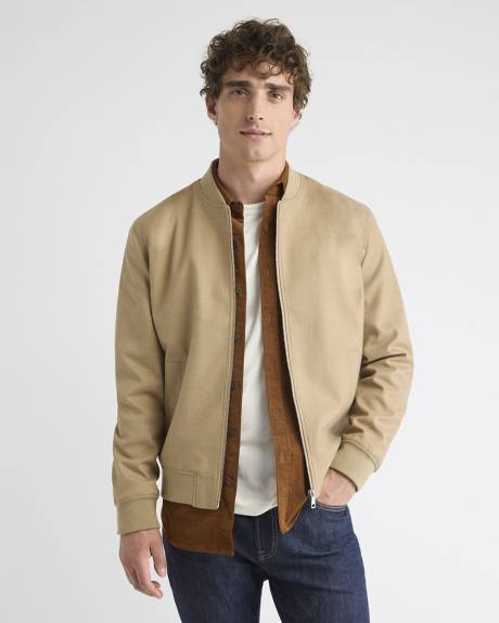 Brushed Twill Bomber Jacket
