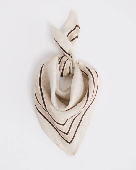 Striped Linen Neckerchief