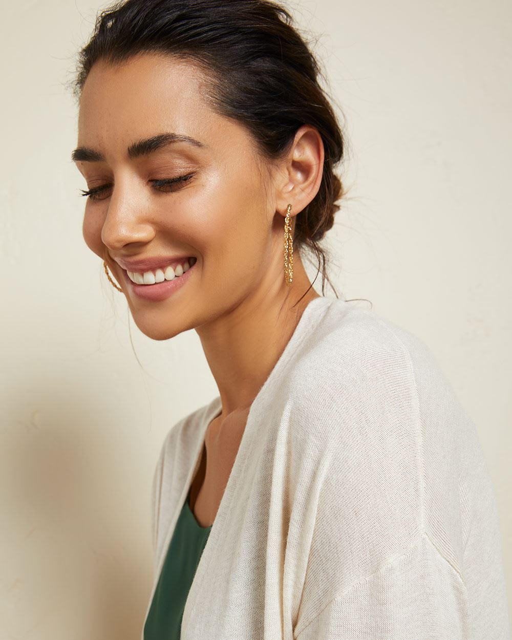 Light cashmerelike elbowlength sleeve cardigan RW&CO.