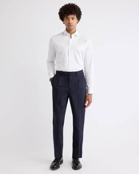 Tailored-Fit Dress Shirt with Micro Geo Print