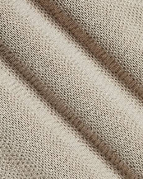 Cotton Short-Sleeve Polo with Johnny Collar