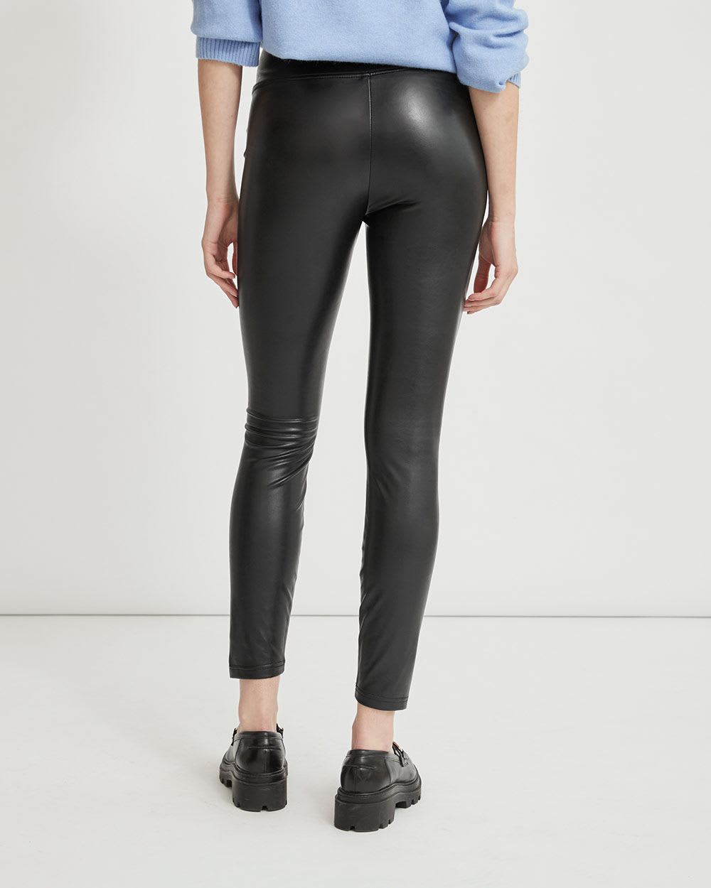 Stretch Faux Leather Legging Pant