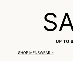 Sale up to 60% off SHOP MENSWEAR