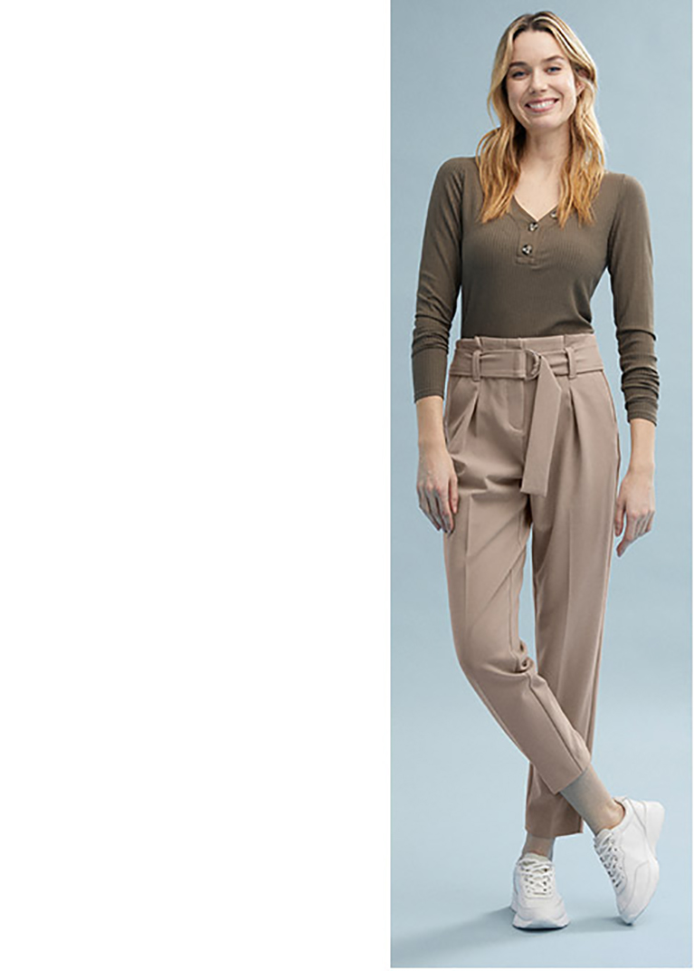 Buy > high waisted jogger dress pants > in stock