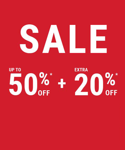 Sale Up to 50% off + extra 20% off