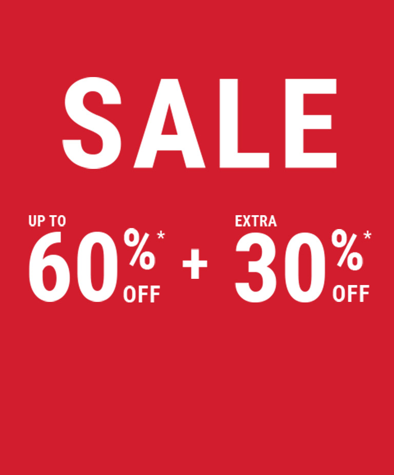 SALE Up to 60% + an extra 30% off