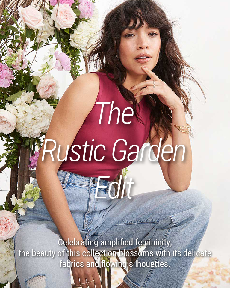 The Rustic Garden Edit Celebrating amplified femininity, the beauty of this collection blossoms with its delicate fabrics and flowing silhouettes.