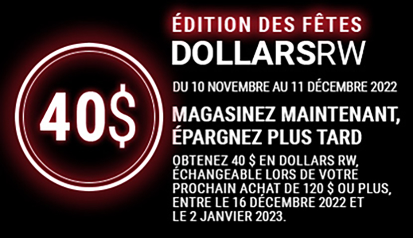 DollarsRW - Édition des Fêtes Due 10 novembre au 11 décembre 2022
