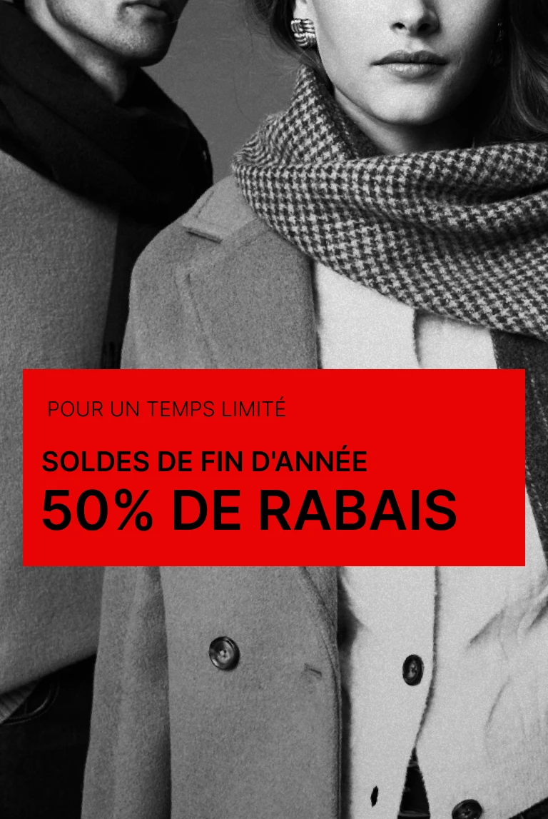 POUR UN TEMPS LIMITÉ ! SOLDES DE FIN D'ANNÉE: 50 % DE RABAIS